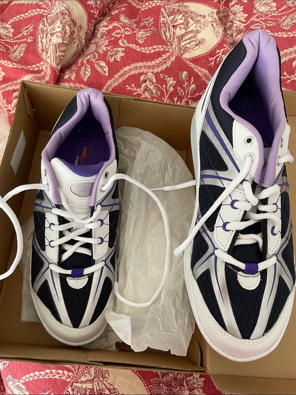 Easy Spirit Black & Purple Women's Sneakers